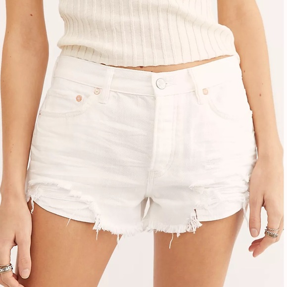 Free People Loving Good Vibrations Cutoffs Shorts Size 30 - Picture 2 of 8